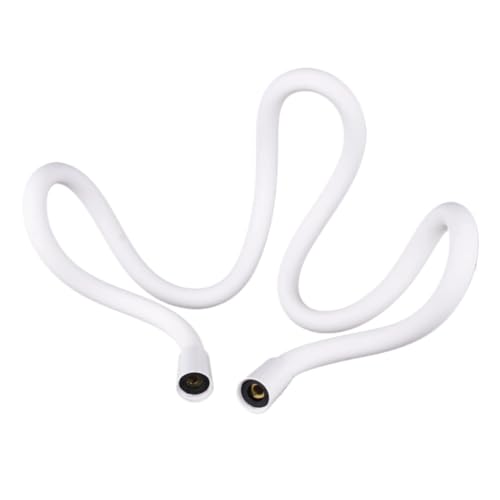 1pc Flexible Silikon Bidet Schlauch for Toilette Handheld Sprayer Ultra Weiche Anti-kick Dusche 47 "Zoll 1,2 M(White) von Meliaen