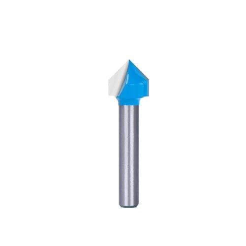 1pc Nut Bit 60/90 Grad 1/4 Schaft Mit 1/2 Durchmesser Hartmetall Holz FräserHolzbearbeitung Router Bit(6.35x12.7mm 90D) von Meliaen