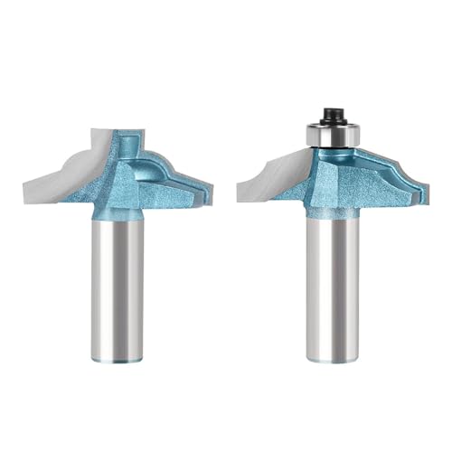 2 stücke 12mm Router Bit 12,7mm Fräser Fräser for Holz Metall Hartmetall Router Bits Holzbearbeitung Werkzeuge 12mm Cutter Dia 12,7mm(2PCS 12.7X46mm AB) von Meliaen