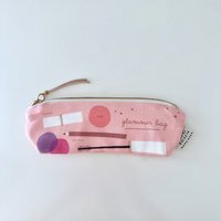 Mäppchen Kosmetik, Pouch, Stiftemäppchen Baumwolle, Stiftetasche, Glamour von Meligraphy