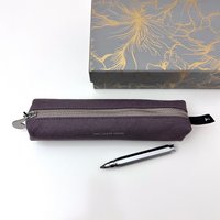 Mäppchen Mauve, Pouch, Stiftemäppchen Wolle, Schule von Meligraphy