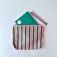 Pouch Stripes, Mäppchen, Utensilo Baumwolle von Meligraphy