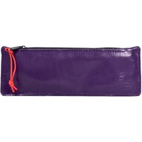 stiftemäppchen Purple, Mäppchen Lila, Pouch, Ledermäppchen, Schule von Meligraphy