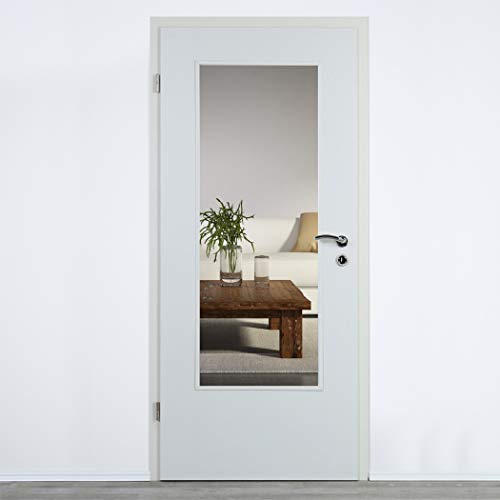 Lichtausschnitt Verglasung für Zimmertüren Glas 4mm ESG (410 x 1420 mm) von melina24