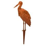 Menovus Rost-Deko Gartenstecker Storch Garten und Teich Dekoration 23x15 cm Menovus Rost-Deko Gartenstecker Storch Garten und Teich Dekoration 23x15 cm von Melingo