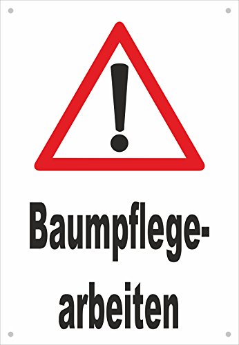Absperr-Plane Absperr-Banner - Achtung Baumpflege-Arbeiten - 450x650mm mit Ösen - P00001-028-A - stabile PVC Werbe-Plane Werbe-Banner +++ in 4 Varianten erhältlich von Melis-Folienwerkstatt