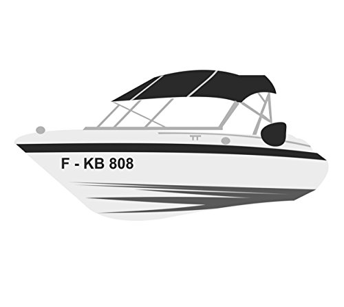 Melis-Folienwerkstatt Bootskennzeichen - 2 Stück Boot Kennzeichen - 10cm Höhe - Bootsname Bootsbeschriftung Motorboot Bootsaufkleber Schiff - A10 Melis-Folienwerkstatt Bootskennzeichen - 2 Stück Boot Kennzeichen - 10cm Höhe - Bootsname Bootsbeschriftung Motorboot Bootsaufkleber Schiff - A10 von Melis-Folienwerkstatt