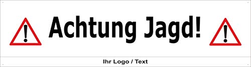 Melis-Folienwerkstatt Absperr-Banner – Achtung Jagd – 300x80cm – P00003-014-A-Logo Melis-Folienwerkstatt Absperr-Banner – Achtung Jagd – 300x80cm – P00003-014-A-Logo von Melis-Folienwerkstatt