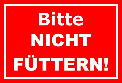 Melis-Folienwerkstatt Aufkleber – Bitte Nicht füttern - 15x10cm – S00039-001-D -20 Varianten Melis-Folienwerkstatt Aufkleber – Bitte Nicht füttern - 15x10cm – S00039-001-D -20 Varianten von Melis-Folienwerkstatt