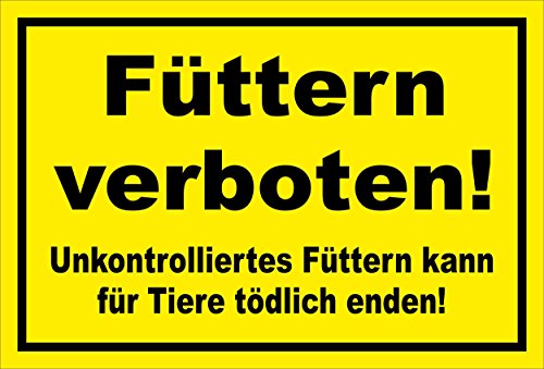 Melis-Folienwerkstatt Aufkleber – Füttern verboten - 15x10cm – S00039-018-C - 20 Varianten Melis-Folienwerkstatt Aufkleber – Füttern verboten - 15x10cm – S00039-018-C - 20 Varianten von Melis-Folienwerkstatt