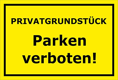 Melis Folienwerkstatt Aufkleber – Parken verboten - 45x30cm – S00065-068-C von Melis Folienwerkstatt