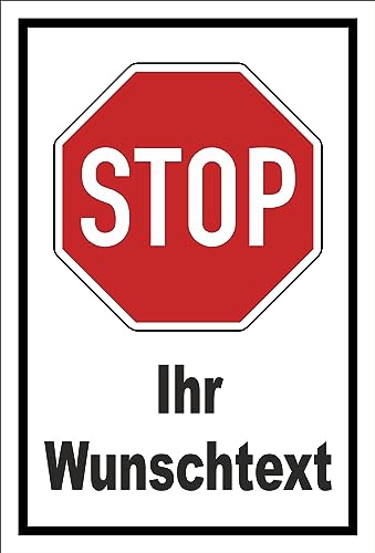 Melis-Folienwerkstatt Aufkleber Stop - Halt - Ihr Wunschtext 45x30cm – 4 Größen - S00357-001-A Melis-Folienwerkstatt Aufkleber Stop - Halt - Ihr Wunschtext 45x30cm – 4 Größen - S00357-001-A von Melis-Folienwerkstatt