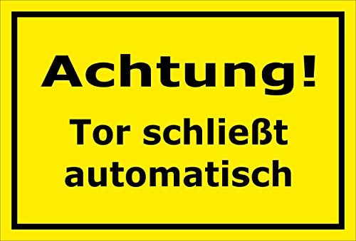 Melis-Folienwerkstatt Aufkleber – Tor schließt automatisch - 15x10cm – S00076-C - 20 Varianten Melis-Folienwerkstatt Aufkleber – Tor schließt automatisch - 15x10cm – S00076-C - 20 Varianten von Melis-Folienwerkstatt