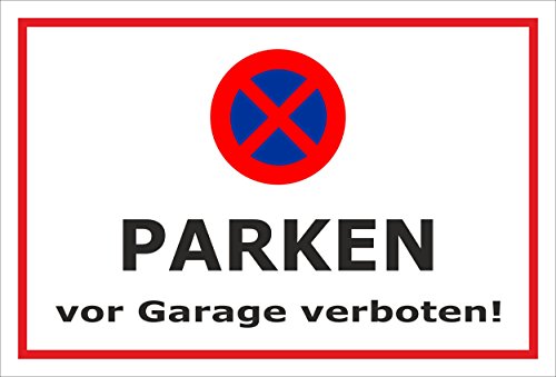 Melis-Folienwerkstatt Parken verboten Schild – Abschleppschild - Parken vor Garage verboten - Garageneinfahrt – 30x20 cm – 3mm Aluverbund – Verschiedene Größen und Materialien – Mit Bohrlöchern Melis-Folienwerkstatt Parken verboten Schild – Abschleppschild - Parken vor Garage verboten - Garageneinfahrt – 30x20 cm – 3mm Aluverbund – Verschiedene Größen und Materialien – Mit Bohrlöchern von Melis-Folienwerkstatt