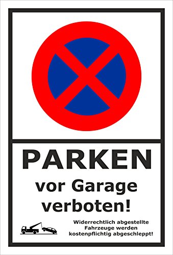 Melis-Folienwerkstatt Parken verboten Schild – Abschleppschild für Parken vor Garage verboten – 30x20 cm – 3mm Aluverbund – Verschiedene Größen und Materialien Melis-Folienwerkstatt Parken verboten Schild – Abschleppschild für Parken vor Garage verboten – 30x20 cm – 3mm Aluverbund – Verschiedene Größen und Materialien von Melis-Folienwerkstatt