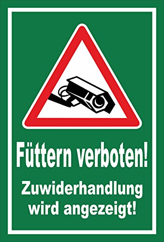 Melis-Folienwerkstatt Schild - Füttern verboten Video-überwachung 15x10cm Bohrl. 3mm Aluverbund S00039-008-G 20 VAR. Melis-Folienwerkstatt Schild - Füttern verboten Video-überwachung 15x10cm Bohrl. 3mm Aluverbund S00039-008-G 20 VAR. von Melis-Folienwerkstatt