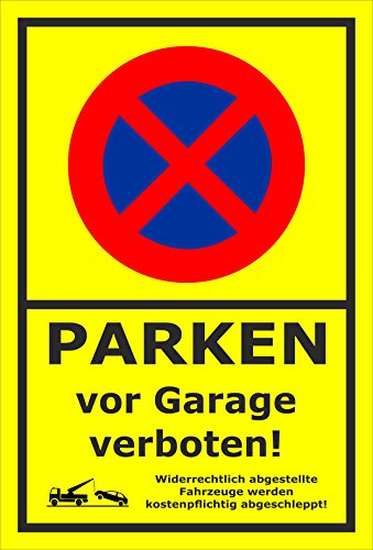 Melis-Folienwerkstatt Parken verboten Schild – Abschleppschild für Parken vor Garage verboten – 60x40 cm – 3mm Hartschaum – Verschiedene Größen und Materialien – Mit Bohrlöchern Melis-Folienwerkstatt Parken verboten Schild – Abschleppschild für Parken vor Garage verboten – 60x40 cm – 3mm Hartschaum – Verschiedene Größen und Materialien – Mit Bohrlöchern von Melis-Folienwerkstatt