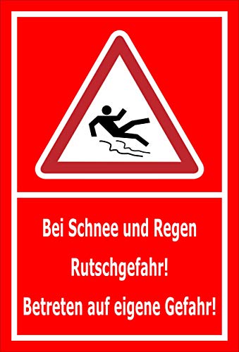 Melis-Folienwerkstatt Schild Rutschgefahr - 30x20cm - Bohrlöcher - 3mm Aluverbund – 20 VAR S00018-125-D Melis-Folienwerkstatt Schild Rutschgefahr - 30x20cm - Bohrlöcher - 3mm Aluverbund – 20 VAR S00018-125-D von Melis-Folienwerkstatt