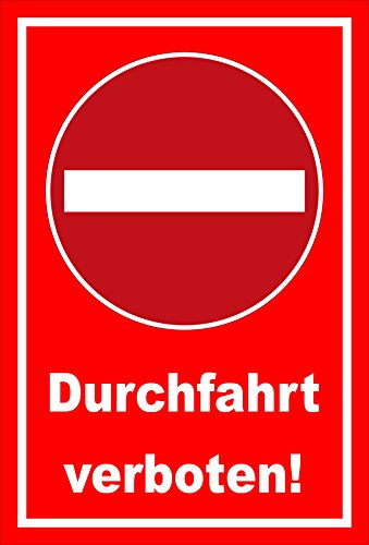 Melis-Folienwerkstatt Schild - Verbot der Einfahrt - Durchfahrt verboten – 60x40cm | stabile 3mm Starke PVC Hartschaumplatte – S00358-007-D +++ in 20 Varianten erhältlich Melis-Folienwerkstatt Schild - Verbot der Einfahrt - Durchfahrt verboten – 60x40cm | stabile 3mm Starke PVC Hartschaumplatte – S00358-007-D +++ in 20 Varianten erhältlich von Melis-Folienwerkstatt