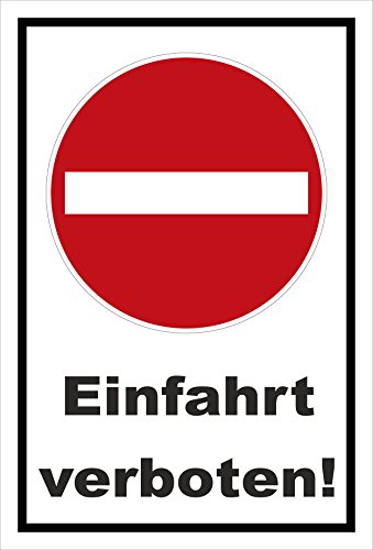 Melis-Folienwerkstatt Schild - Verbot der Einfahrt - Einfahrt verboten – 30x20cm | stabile 3mm Starke PVC Hartschaumplatte – S00358-002-A +++ in 20 Varianten erhältlich Melis-Folienwerkstatt Schild - Verbot der Einfahrt - Einfahrt verboten – 30x20cm | stabile 3mm Starke PVC Hartschaumplatte – S00358-002-A +++ in 20 Varianten erhältlich von Melis-Folienwerkstatt