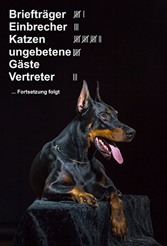 Melis Folienwerkstatt Schild Warnschild Achtung Dobermann – Briefträger Einbrecher Katzen ungebetene Gäste Vertreter - Hund Hundeschild 30x20cm Hartschaum Aluverbund -S25L von Melis Folienwerkstatt