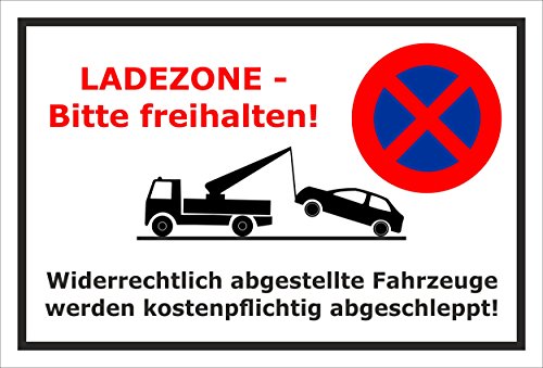 Melis-Folienwerkstatt Parken verboten Schild – Abschleppschild - Ladezone - Bitte freihalten – 30x20 cm – 3mm Hartschaum Melis-Folienwerkstatt Parken verboten Schild – Abschleppschild - Ladezone - Bitte freihalten – 30x20 cm – 3mm Hartschaum von Melis-Folienwerkstatt