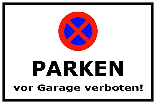 Melis-Folienwerkstatt Parken verboten Schild – Abschleppschild - Parken vor Garage verboten - Garageneinfahrt – 30x20 cm – 3mm Aluverbund – Mit Bohrlöchern Melis-Folienwerkstatt Parken verboten Schild – Abschleppschild - Parken vor Garage verboten - Garageneinfahrt – 30x20 cm – 3mm Aluverbund – Mit Bohrlöchern von Melis-Folienwerkstatt