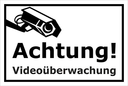 Melis-Folienwerkstatt Schild - Video-überwachung - 15x10cm | Bohrlöcher | 3mm Aluverbund – S00348-123-A 20 VAR Melis-Folienwerkstatt Schild - Video-überwachung - 15x10cm | Bohrlöcher | 3mm Aluverbund – S00348-123-A 20 VAR von Melis-Folienwerkstatt