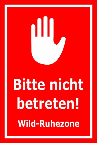 Melis-Folienwerkstatt Schild Wild-Ruhezone - 30x20cm - 3mm Aluverbund – 20 VAR S00359-016-D Melis-Folienwerkstatt Schild Wild-Ruhezone - 30x20cm - 3mm Aluverbund – 20 VAR S00359-016-D von Melis-Folienwerkstatt