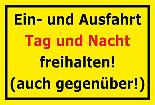 Melis-Folienwerkstatt Schild EIN- und Ausfahrt freihalten - 30x20cm - 3mm Aluverbund – 20 VAR S00245-344-C Melis-Folienwerkstatt Schild EIN- und Ausfahrt freihalten - 30x20cm - 3mm Aluverbund – 20 VAR S00245-344-C von Melis-Folienwerkstatt