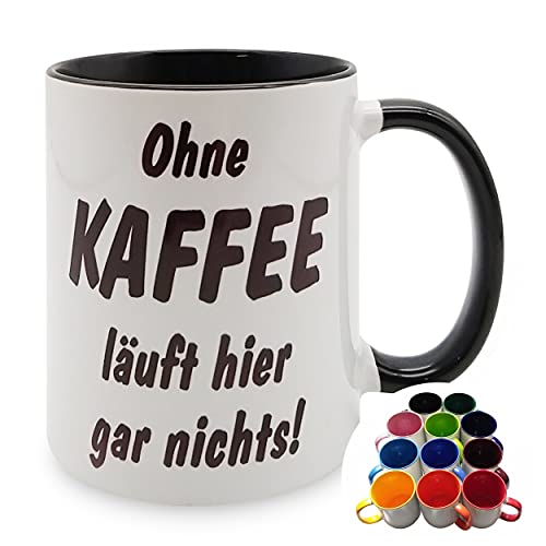 Tasse Kaffee redet nicht jammert nicht – dunkelrot von Melis-Folienwerkstatt