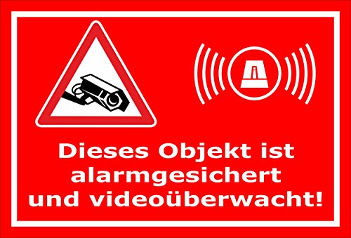 Melis-Folienwerkstatt Schild - Objekt Video-überwacht - 15x10cm | Bohrlöcher | 3mm Aluverbund – S00348-017-D 20 VAR Melis-Folienwerkstatt Schild - Objekt Video-überwacht - 15x10cm | Bohrlöcher | 3mm Aluverbund – S00348-017-D 20 VAR von Melis-Folienwerkstatt