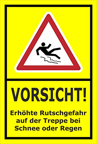 Melis-Folienwerkstatt Schild Rutschgefahr Treppe - 15x10cm - Bohrlöcher - 3mm Aluverbund – 20 VAR S00018-046-C Melis-Folienwerkstatt Schild Rutschgefahr Treppe - 15x10cm - Bohrlöcher - 3mm Aluverbund – 20 VAR S00018-046-C von Melis-Folienwerkstatt