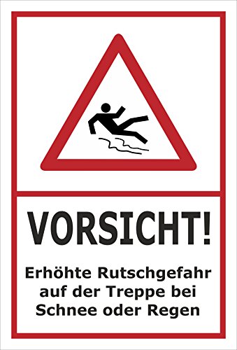 Melis-Folienwerkstatt Schild Rutschgefahr Treppe - 15x10cm - Bohrlöcher - 3mm Hartschaum – 20 VAR S00018-046-B Melis-Folienwerkstatt Schild Rutschgefahr Treppe - 15x10cm - Bohrlöcher - 3mm Hartschaum – 20 VAR S00018-046-B von Melis-Folienwerkstatt