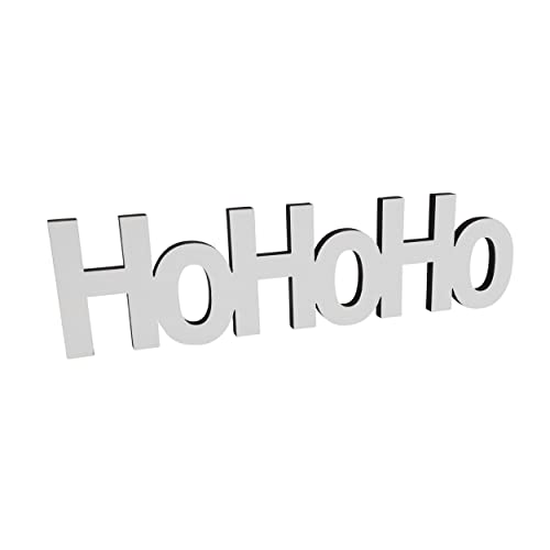 Melis Deko-Schriftzug Hohoho – Weihnachten Weihnachts-deko aus Holz in weiß – 30cm von Melis