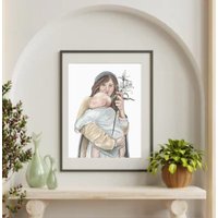 Maria Und Kind Jesus Kunstdruck Wandkunst Mutter Von Kleinkind Kunstwerk Katholisch Baby Geschenk Maria Und Kind Jesus Kunstdruck Wandkunst Mutter Von Kleinkind Kunstwerk Katholisch Baby Geschenk von MelissaDaytonArt