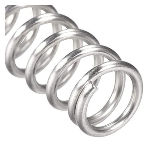 10 Stück 304 Edelstahl Druckfeder Durchmesser 0,5 mm Zylindrische Spule Rückholfedern Druckfeder Durchmesser 3 mm bis 10 mm(40mm,10mm (10Pcs)) von Melitare