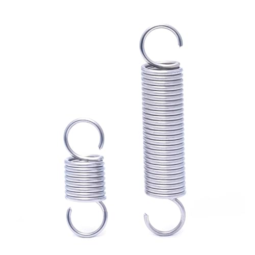 10 Stücke 304 Edelstahl Offene Haken Zugfeder Durchmesser 0,3 Mm Mit O-Haken Zugfeder OD 3mm Zugfeder(120mm) von Melitare