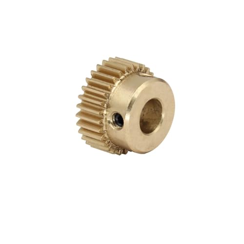 1pc Stirnradgetriebe 0,5 M-32T Bohrung 4/5/6/6.35/7/8 Mm Kupfer Messing Mini Schneckengetriebe Zähne Höhe 5 Mm Gesamthöhe 10 Mm for Getriebe Rack(8 mm) von Melitare