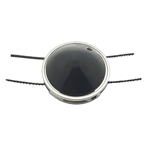Melitare Trimmerkopf aus Aluminium, Unkrautvernichter, schnell ladbarer Sägezahn, robuster Fadendorn, universeller gerader Schaft, Elektro-/Benzin-Faden-Freischneider von Melitare