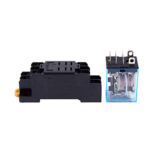 Melitt LY2NJ HH62P-L JQX-13F 220 V AC Coil DPDT Relais 8 Pin mit PTF08A Sockel von Melitt