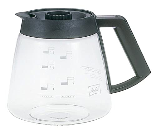 Melitta Glaskanne, Ersatz- Kaffeekanne für Filterkaffeemaschinen, Borosilikatglas, 1,8 l von Melitta