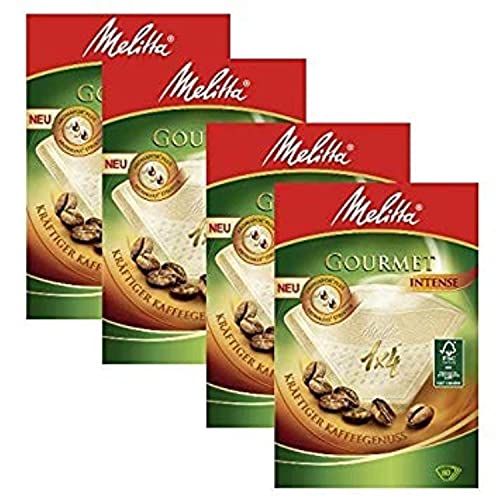 Melitta Gourmet-Kaffeefilter, Größe 1 x 4, 4 Packungen, 80 Stück je Packung Melitta Gourmet-Kaffeefilter, Größe 1 x 4, 4 Packungen, 80 Stück je Packung von Melitta
