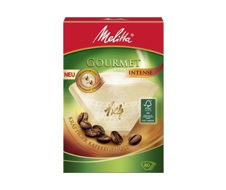 400 x Filtertüten / Kaffeefilter "Melitta Gourmet 1x4 (Grösse 4) INTENSE" (Naturbraun / 3 - Aromazonen) von Melitta
