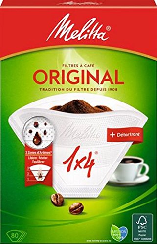 Melitta, Filter Kaffee, für Filterkaffee Original 80 Filtres + Détartrant weiß von Melitta