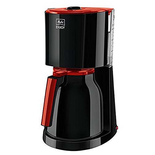 Melitta 1017-10 Enjoy Therm Filter-Kaffeemaschine, schwarz - rot von Melitta