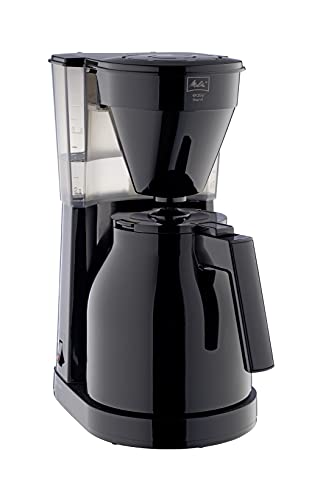 Melitta Easy Therm - Filterkaffeemaschine - mit Thermokanne - 10 Tassen - Tropfstopp - Schwarz (1023-06) von Melitta