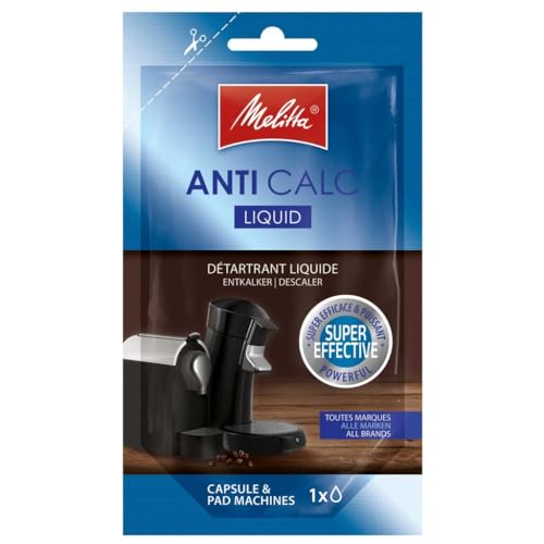 Melitta Flüssig-Entkalker für Kapsel- und Padmaschinen Anti Calc, 1 x 100ml, Schwarz von Melitta