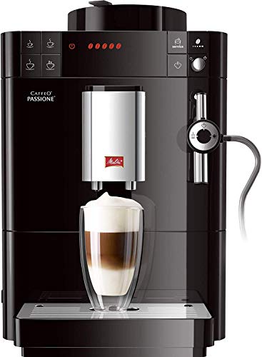 Melitta 6708764 Caffeo Passione F530-102, Kaffeevollautomat mit Auto-Cappuccinatore-System, Schwarz von Melitta