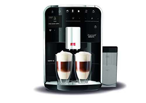 Melitta Caffeo Barista T Smart F830-102, Kaffeevollautomat mit Milchbehälter, Smartphone-Steuerung mit Connect App, One Touch Funktion, 1.8 liters ,Schwarz von Melitta